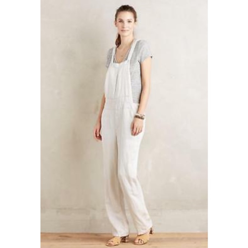 Anthropologie Pilcro & Letterpress linen overalls